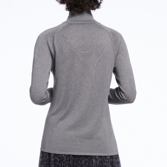 NWT NIC & ZOE Metallic Turtleneck XS - Picture 2 of 8